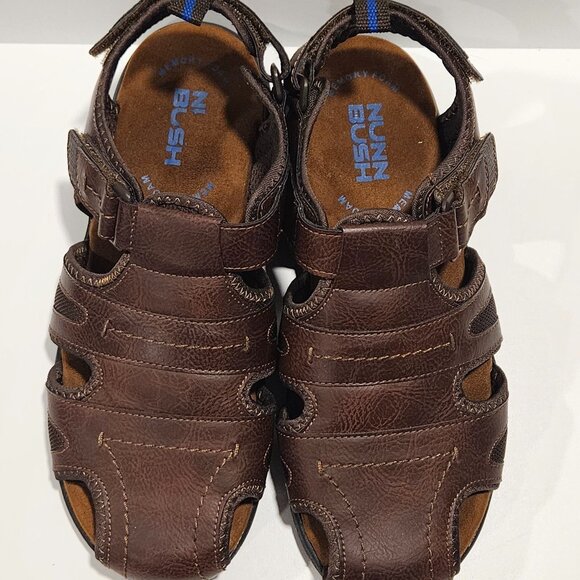 Nunn Bush Brown Fisherman Sandals Men’s 11W Memory Foam Comfort - Picture 5 of 12